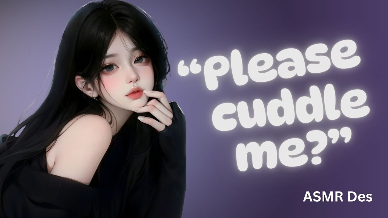 asmr gf wants your help to fall asleep 💗 f4m, reverse comfort, sleep aid, rain sounds 🌙🧸