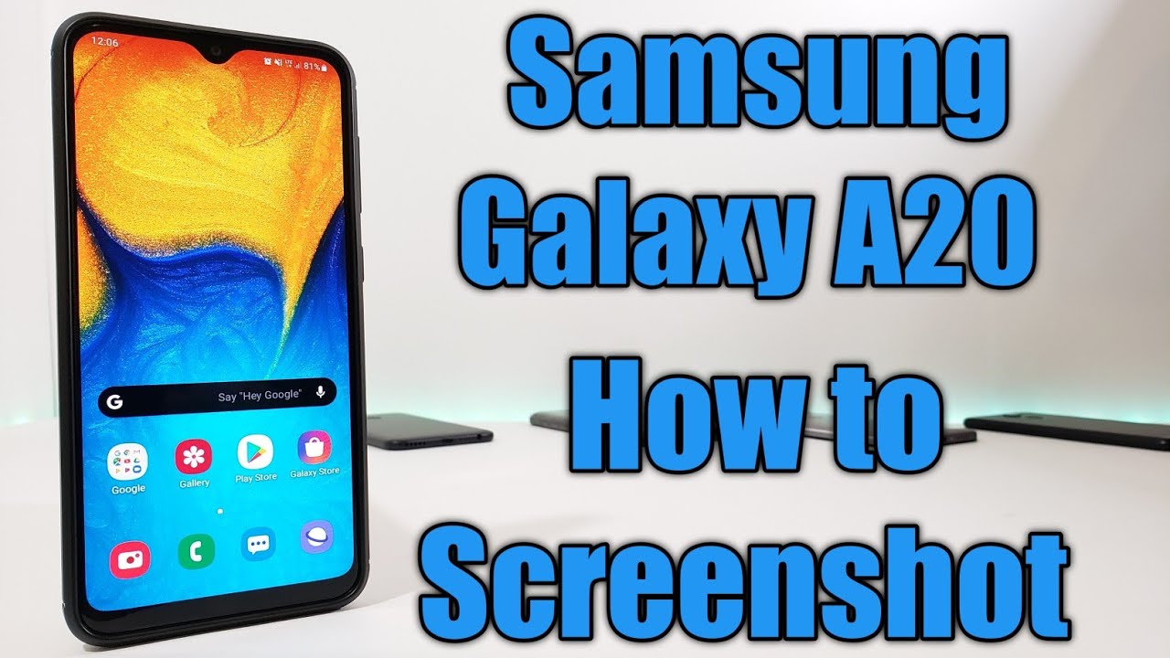 2 способа сделать скриншот на Samsung Galaxy A20