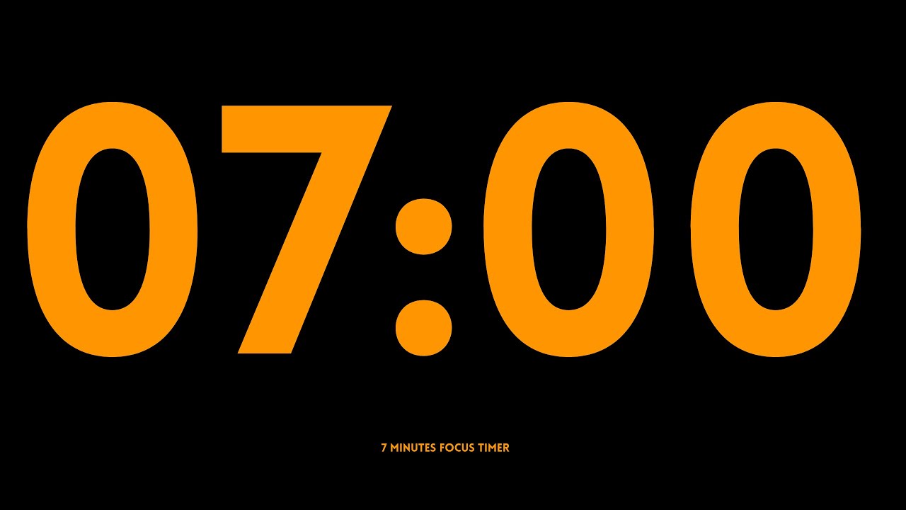 google timer 7 minutes  | Focus Timer for Studying & Work