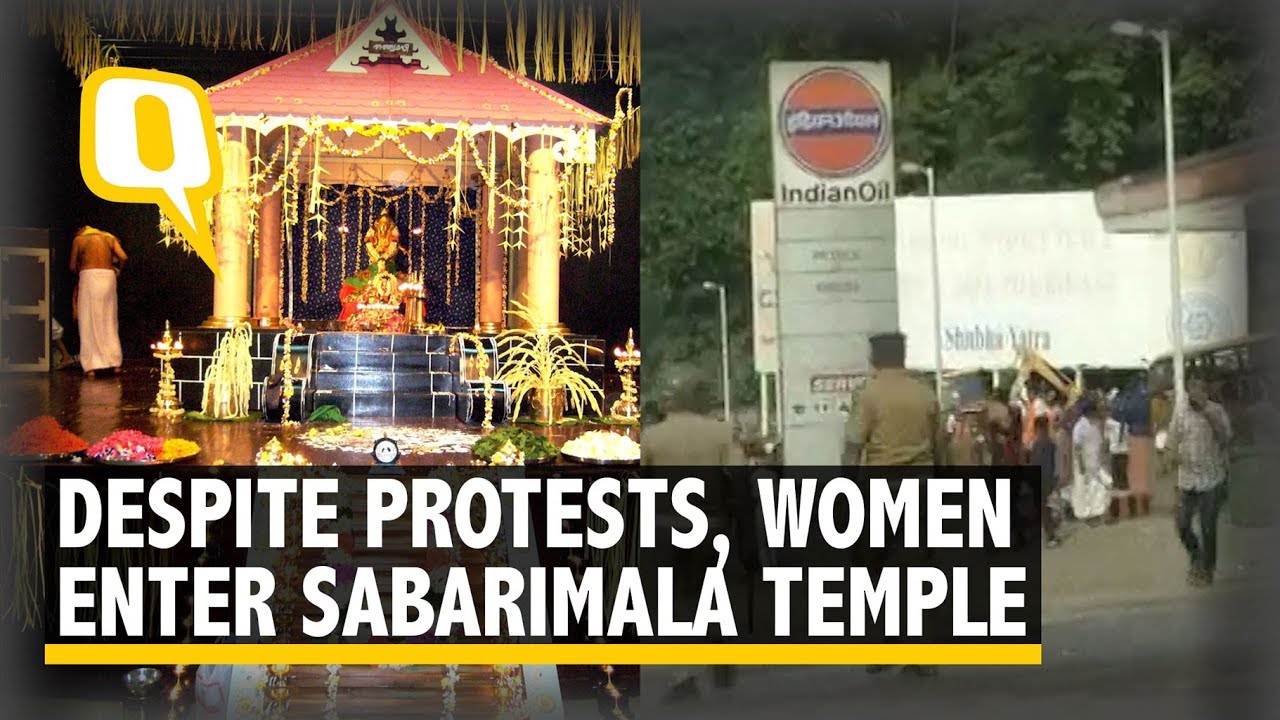 Sabarimala Row: Despite Ugly Protests, Women Enter the Temple