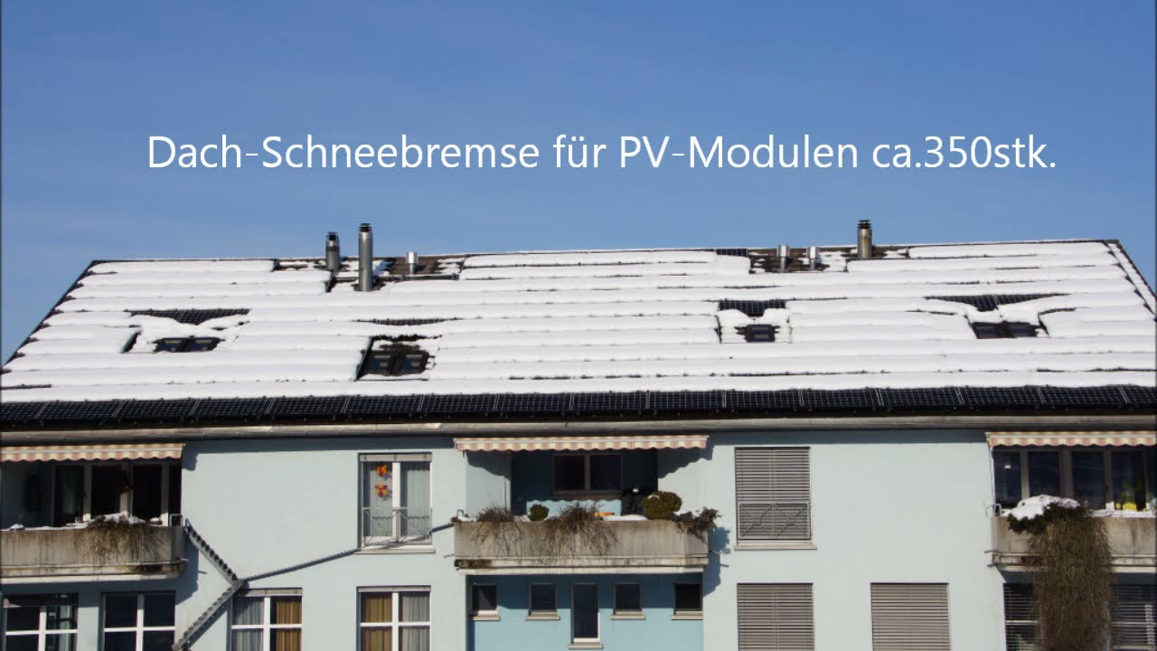 Schneefang f&uuml;r Photovoltaik