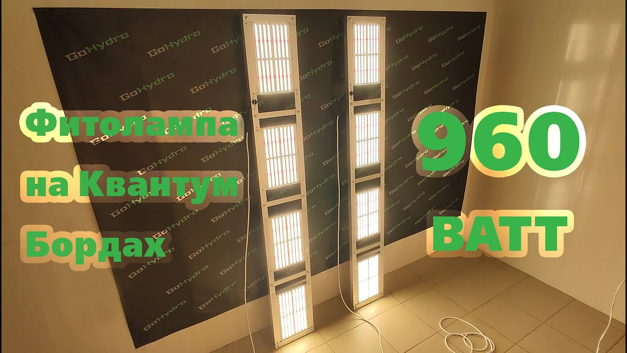 Quantum board  Samsung LM301B 960W для гроурума 200х150см