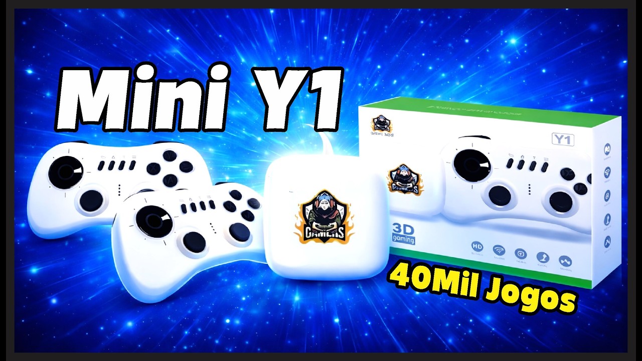 LANÇAMENTO 2026 - MINI GAME BOX Y1 com BOM PREÇO e RODA JOGOS PESADOS!