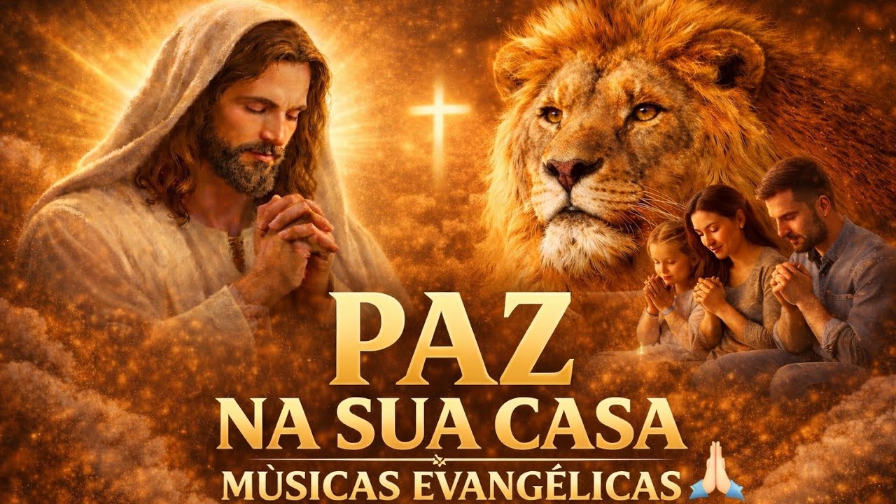 PAZ NA SUA CASA 🙏 Músicas Evangélicas Para Orar e Sentir a Presença de Deus  Louvor Profundo