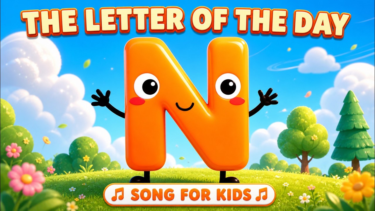 The Letter Of The Day N For Kids #alphabeth #nurseryrhymes #kidssongs #kidsvideo   #kidslearning