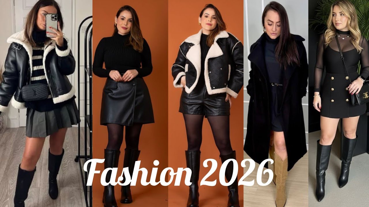 ✅ COMBINACIONES de OUTFITS con el tono NEGRO🖤| moda otoño invierno 2025 2026 🍁