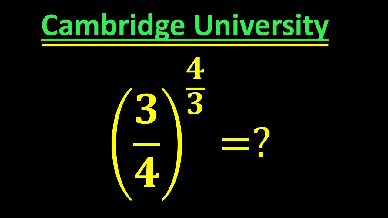 A very tricky Cambridge University Admission Algebra Exam | Entrance Aptitude Test