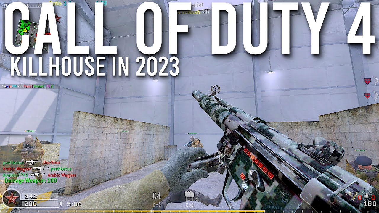 Call of Duty 4 Modern Warfare Multiplayer In 2023 Killhouse Gameplay