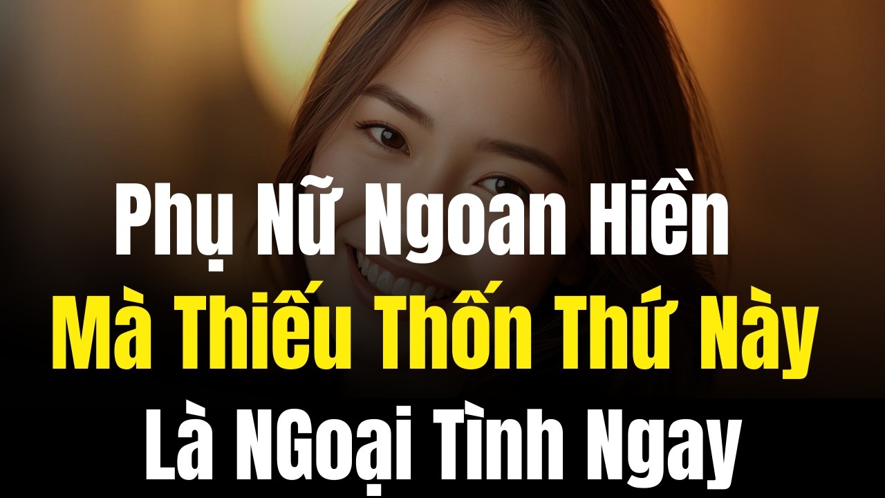 Phụ Nữ Ngoan Hiền Mà Thiếu Thốn Thứ Này Rất Dễ Ngoại Tình