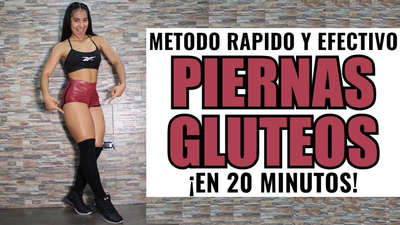 Rutina Express Para PIERNAS Y GLUTEOS En Casa / Ejercicios Para AUMENTAR GLÚTEOS.