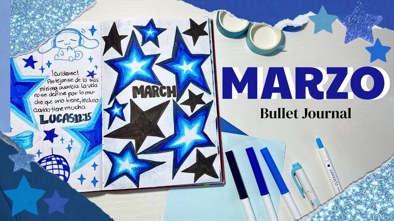 Planea conmigo Marzo | Bullet Journal Marzo✨⭐️💫