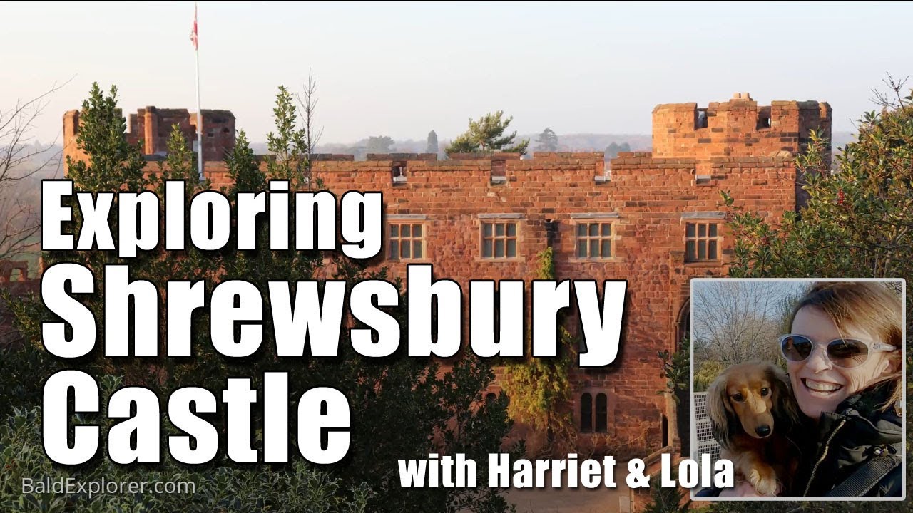 Exploring Shrewsbury Castle in Shropshire with Harriet and Lola