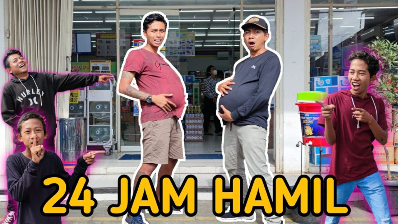 PRANK TIM KITA! 24 JAM JADI IBU HAMIL KELILING INDOMARET! AUTO NGAKAK! | Mikael TubeHD