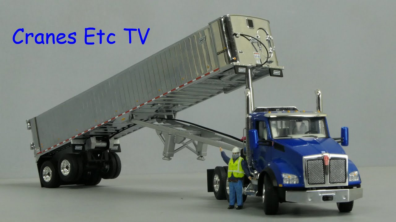 First Gear Kenworth T880 + East Genesis Dump Trailer by Cranes Etc TV