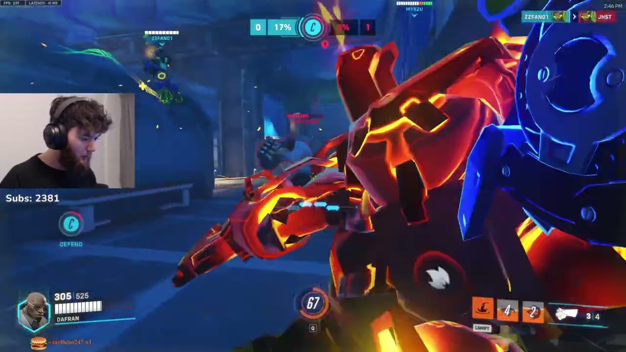 Dafran DOOMFIST COMPETITIVE Gameplay! [ OVERWATCH VOD Replays ]