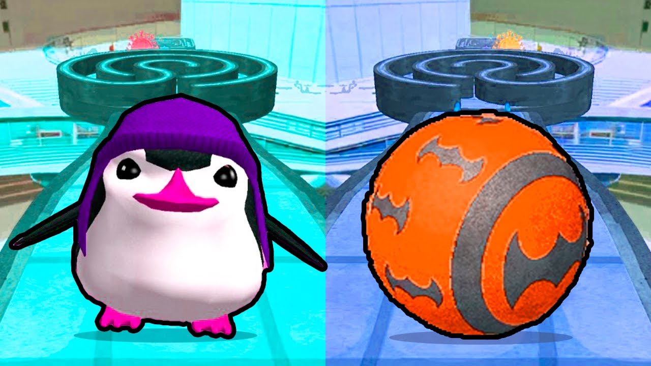 🐧New Penguin Ball vs 🦇Bat Ball: Who Will Win? Going Balls vs Rollance in Reverse Levels! Race-889