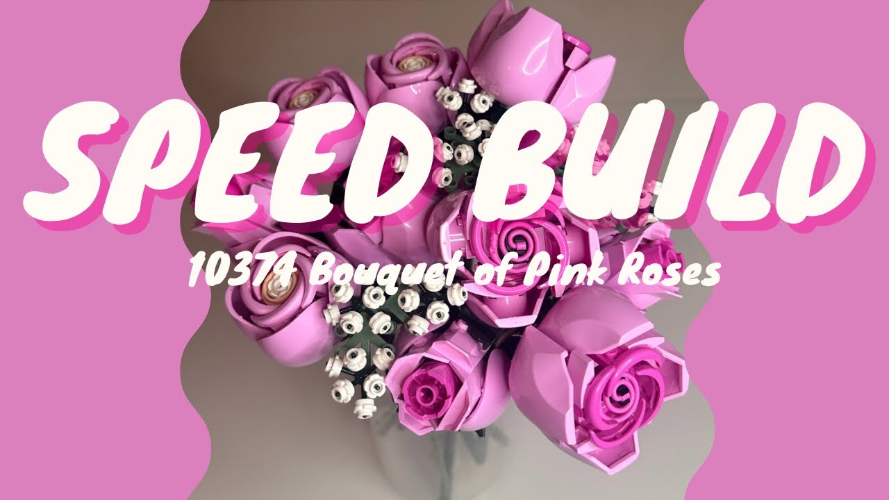 VALENTINE’S DAY BUILD 🩷 LEGO BOTANICALS 10374 Bouquet of Pink Roses - Speed build / ASMR