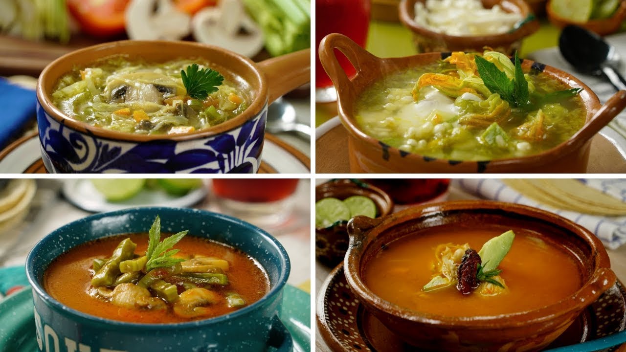 4 sopas de verduras
