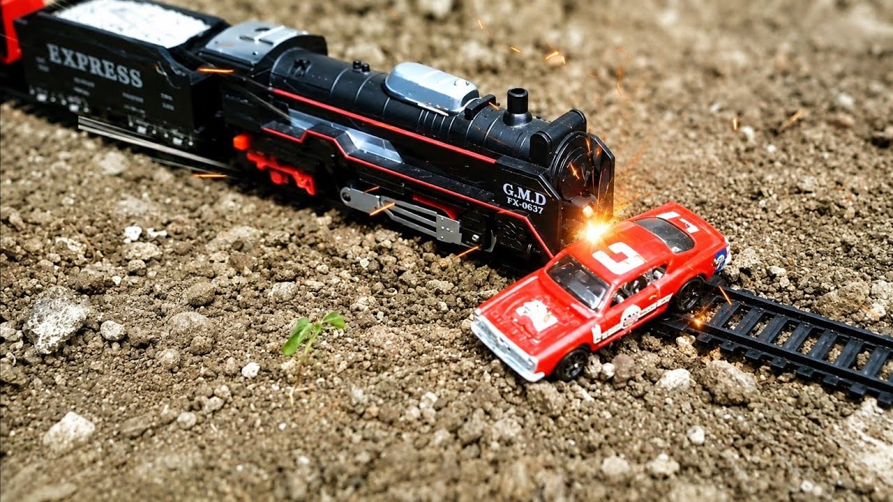 Rail king train sets авария поезда врезалась в машину
