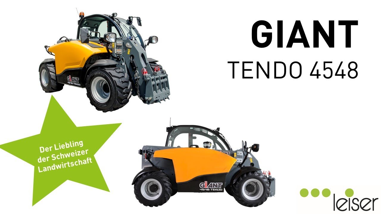 Teleskoplader Giant Tendo 4548 - der Liebling der Schweizer Landwirtschaft