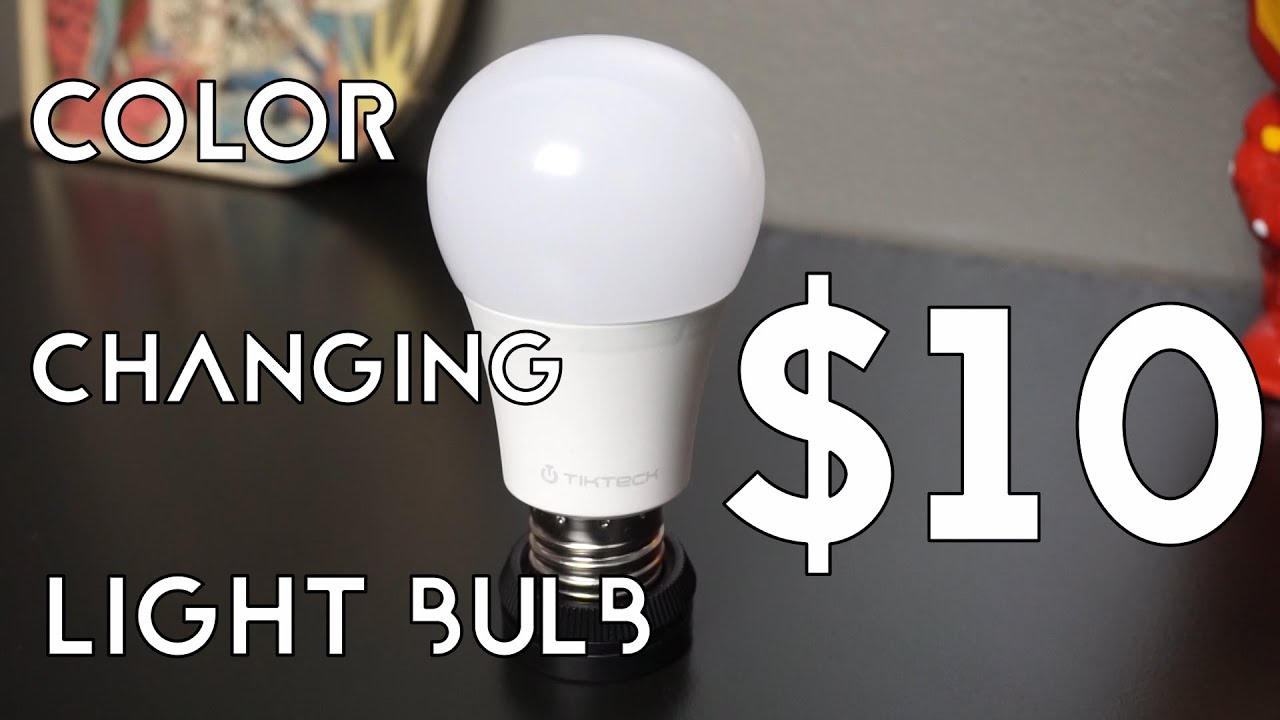 $10 Color changing Light bulb (TIKTECH light bulb Review)