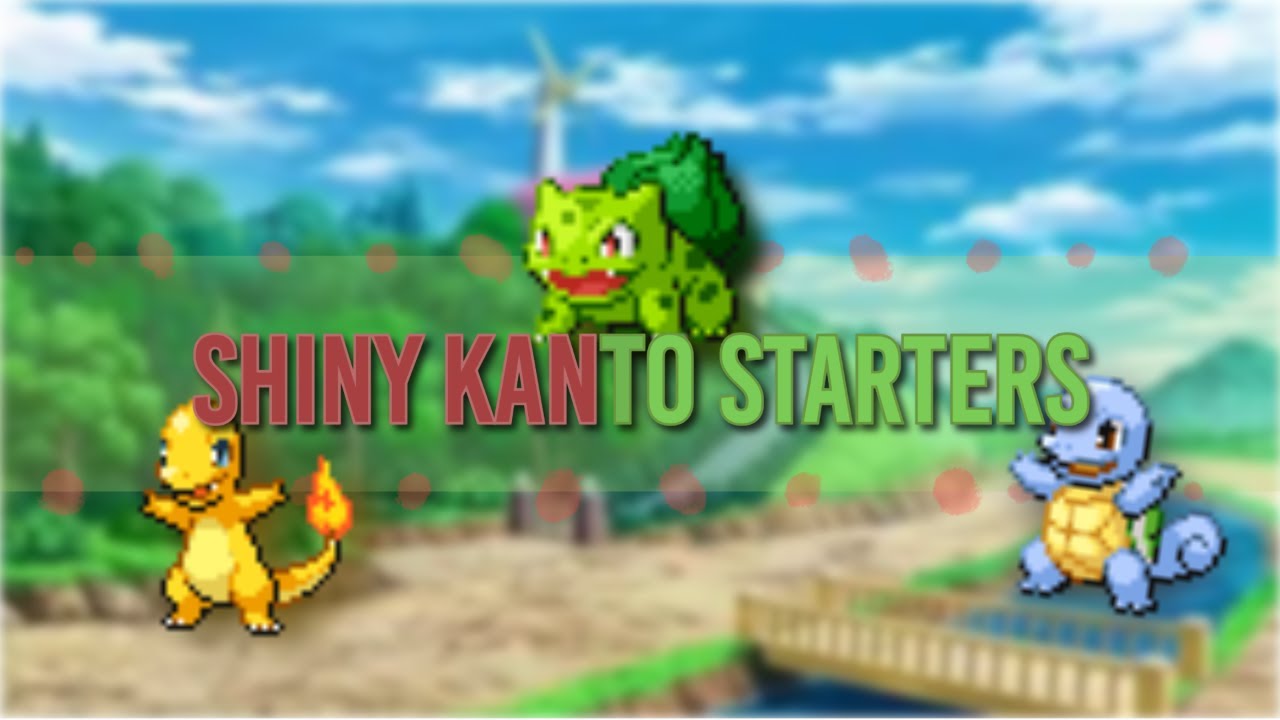FRLG Kanto Shiny Starters + Colosseum Showcase