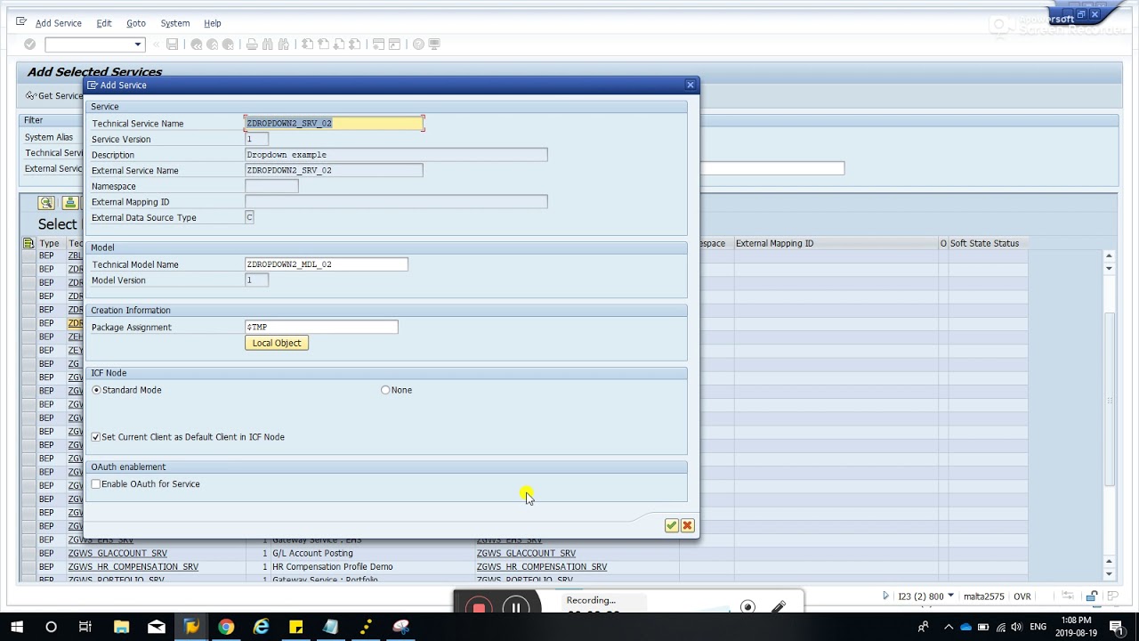 SAP + oData debug + UI5 Dropdown box