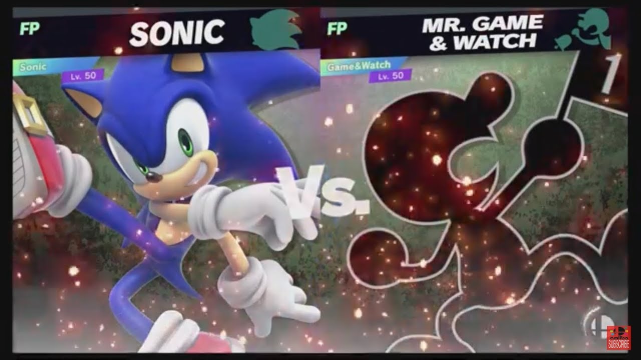 Super Smash Bros Ultimate Amiibo Fights  – 9pm Poll  Sonic vs Mr Game&Watch