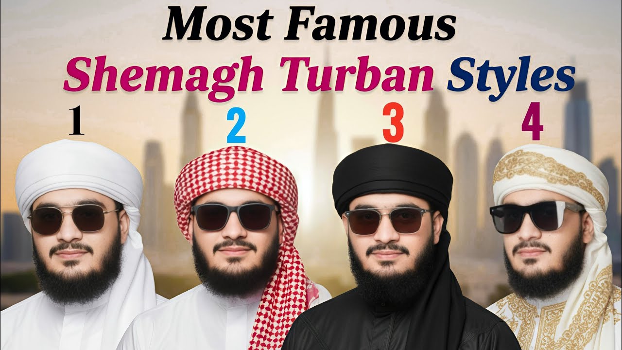 The Most Famous Shemagh Turban styles in The world are 
