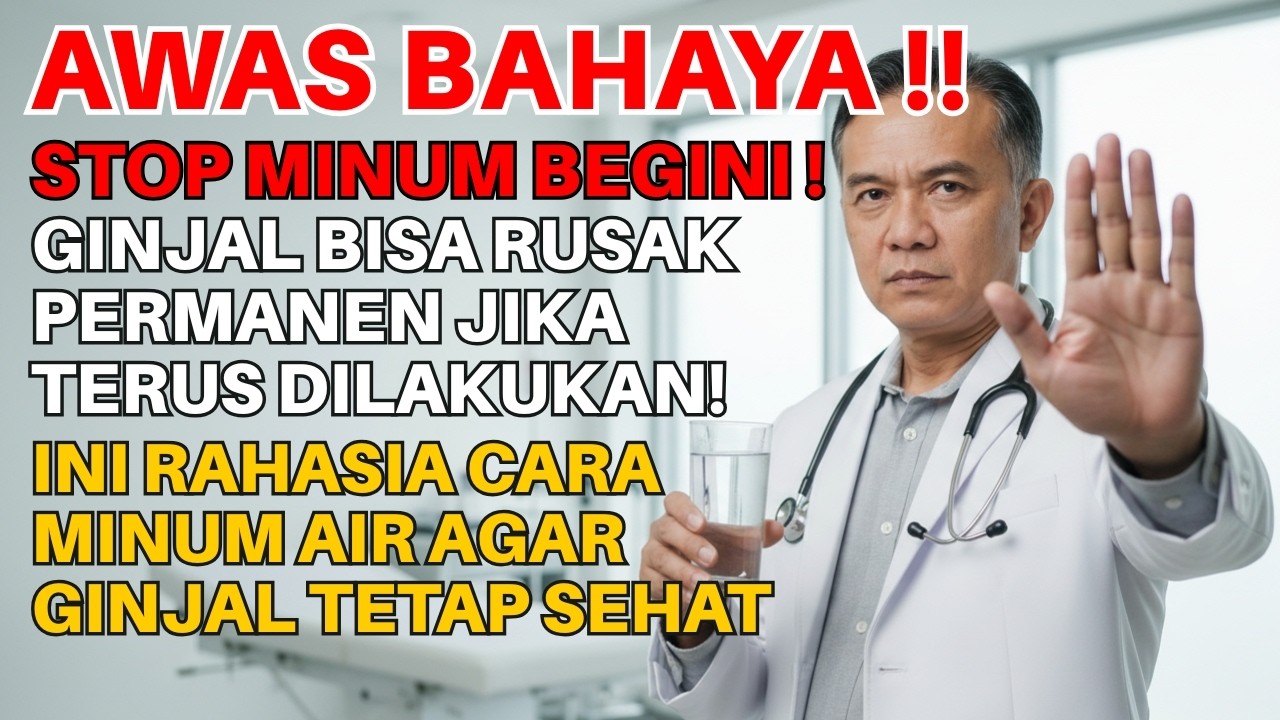 DOKTER BONGKAR‼️ JANGAN ASAL TEGUK! Ini Cara Minum Air Putih yang Benar Agar Ginjal Tetap Kuat!
