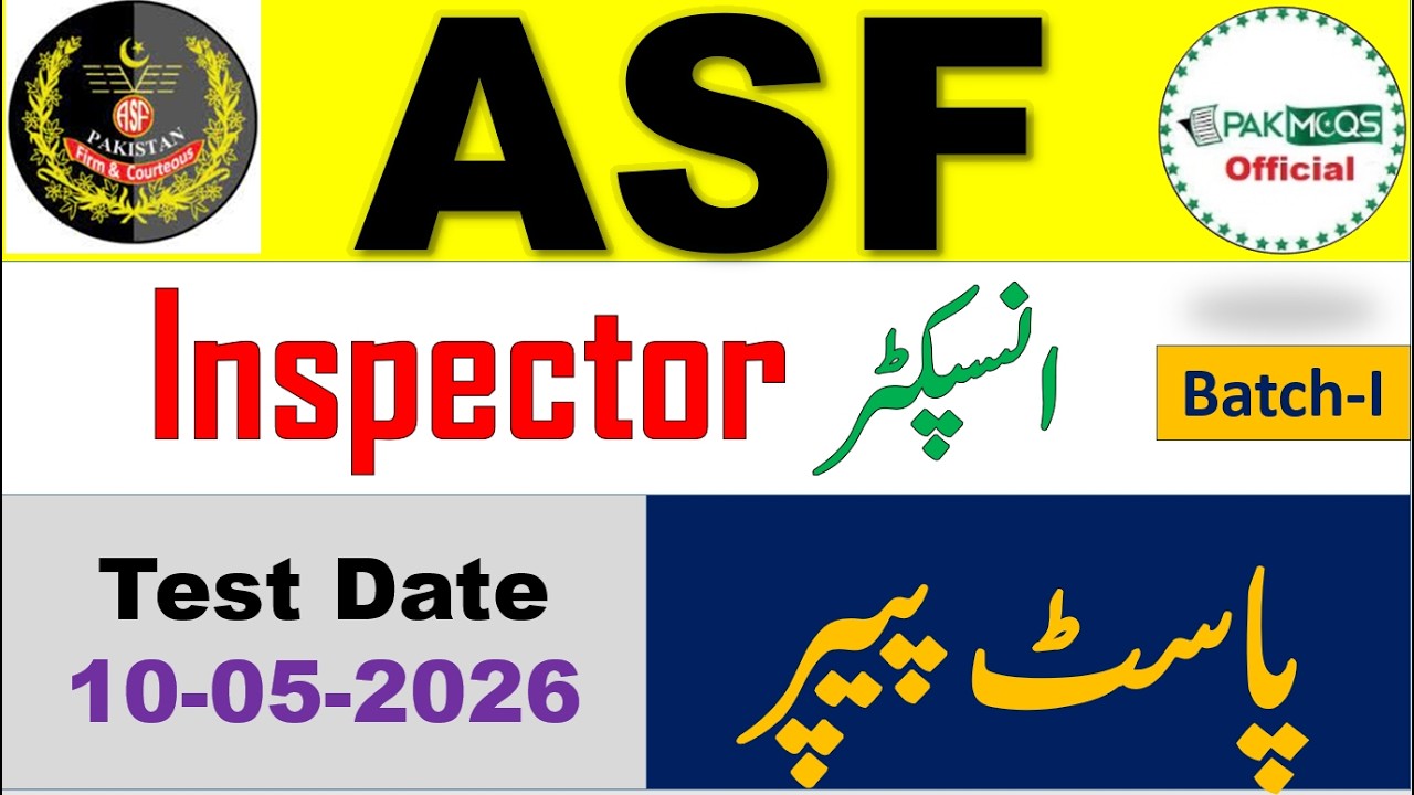 FPSC ASF Inspector Complete Solved Paper Held On 10-05-2026