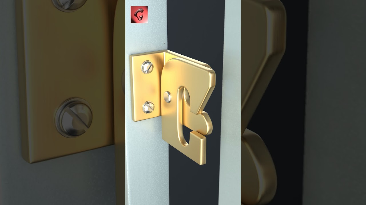 #gheocom Automatic Gate Latch with Lock &ndash; Simple and Secure Solution! #shorts