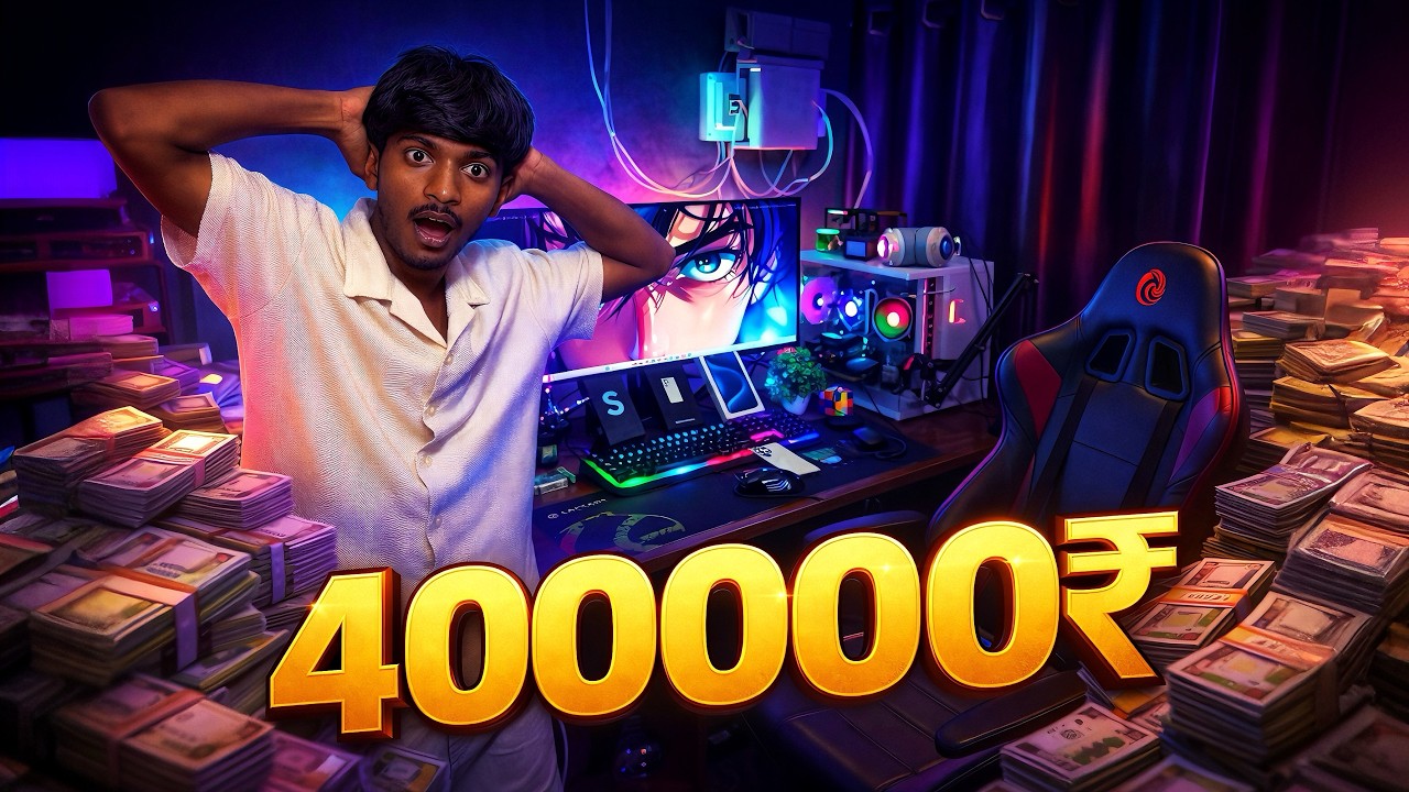 ₹4,00,000  लाख   ka gaming setup  😱