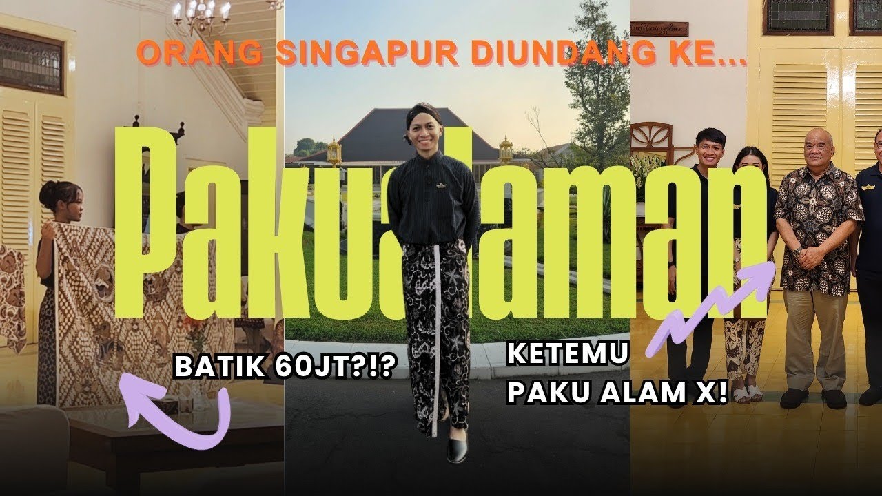 Orang Singapur diundang ke Pakualaman (ketemu Paku Alam X!)