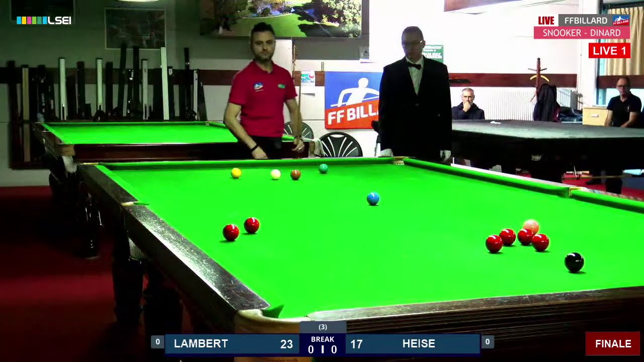 19/20 - FFB - SNOOKER - TOURNOI NATIONAL MASTER A DINARD - FINALE - LAMBERT VS HEISE