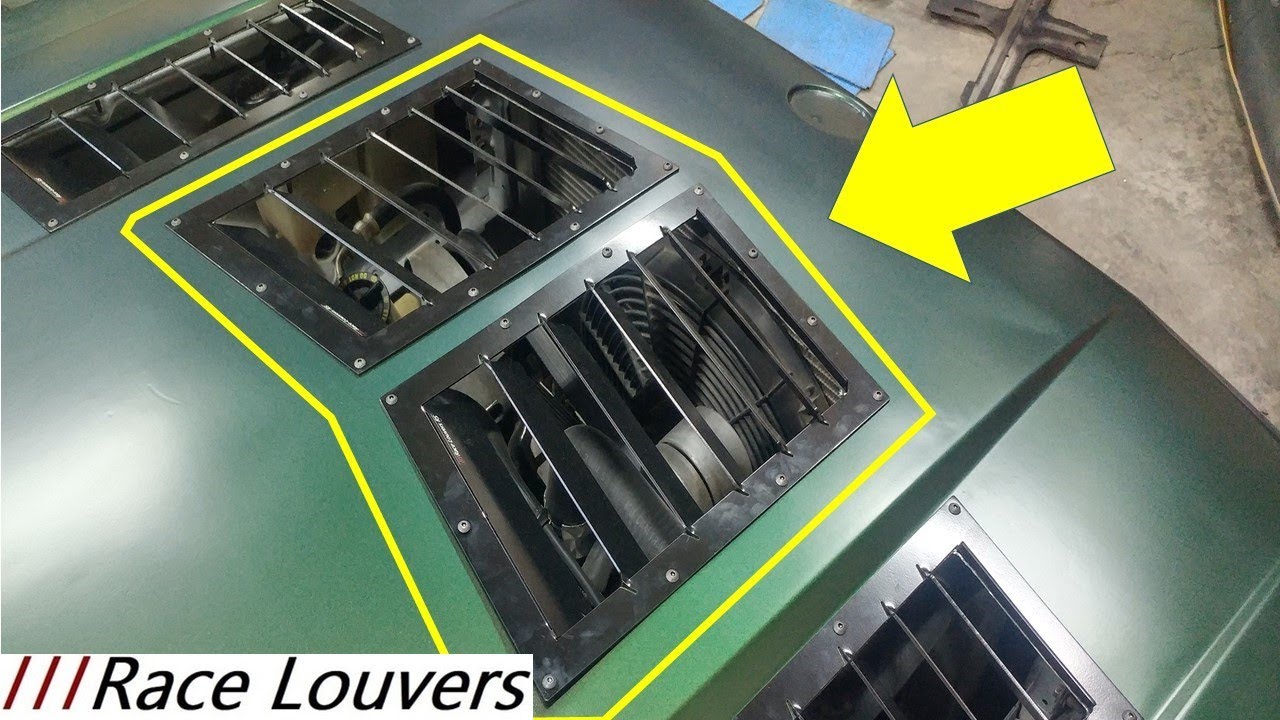 How to Install Race Louvers Center Hood Louvers