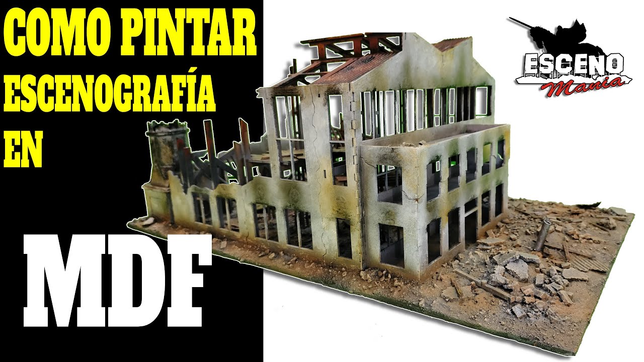 Ep #31. COMO PINTAR ESCENOGRAFÍA EN MDF. Guide to paint MDF terrain