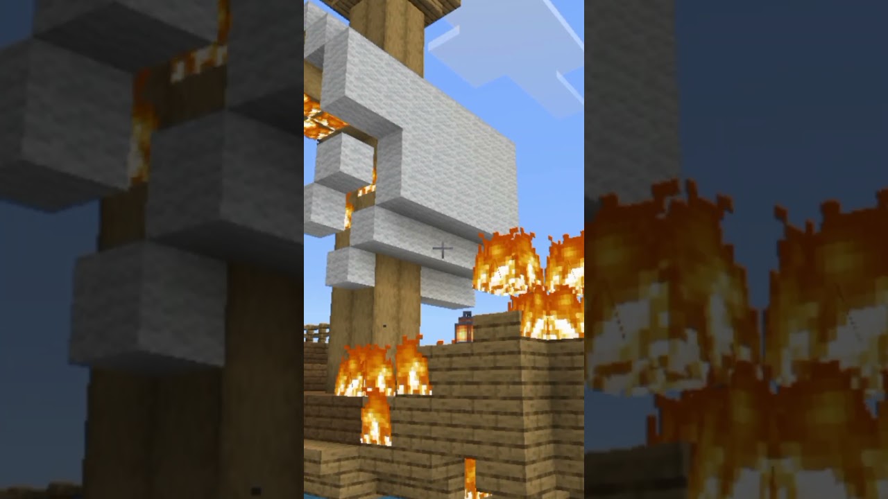 Последний закат августа! #майнкрафт #minecraft #лето