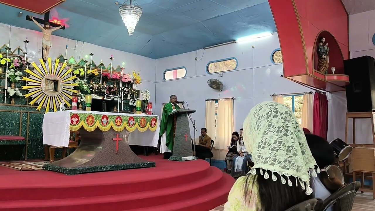 Today Sunday church service preached by Fr.CC . Jose | catholic Church | Nonpu church | Doimukh 