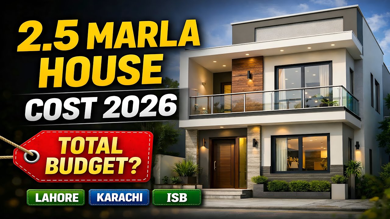2.5 Marla House Construction Cost in Pakistan 2026 | 2.5 Marla Ghar Banane Ka Kharcha 2026
