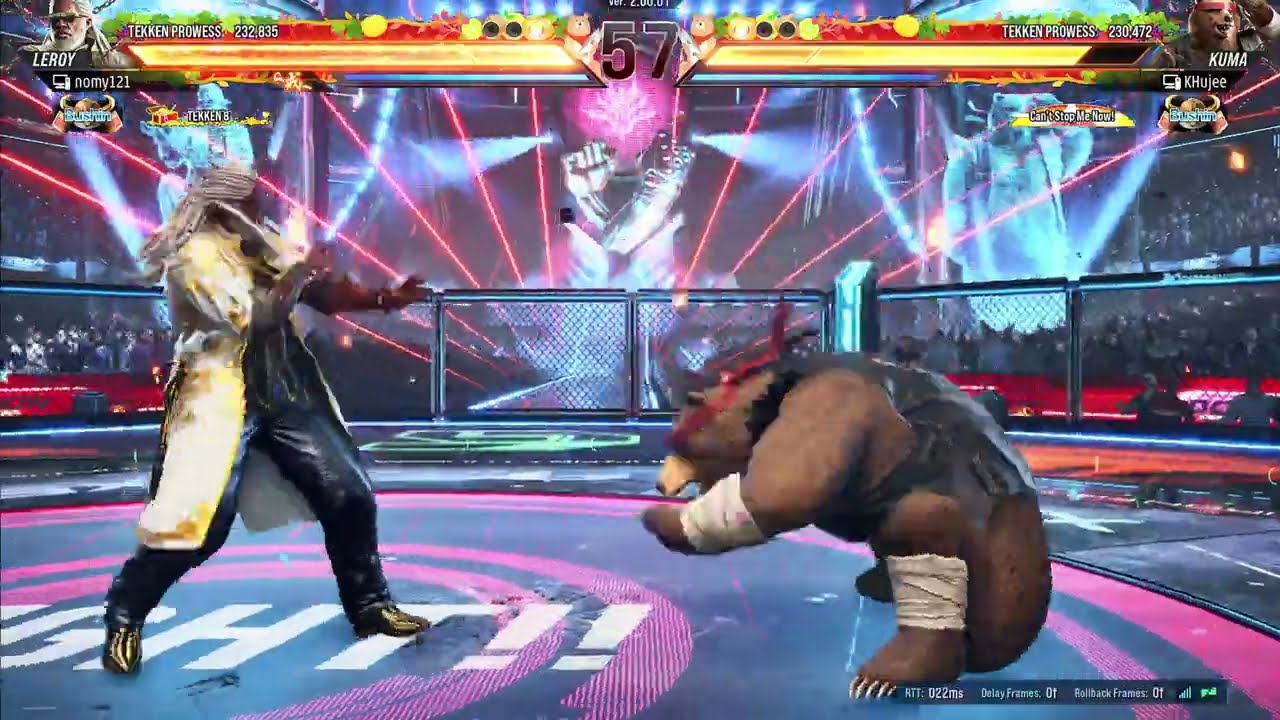 TEKKEN 8 - Leroy Smith Vs Kuma - Online Rank