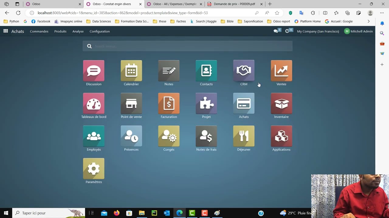 Comment créer un produit avec Odoo