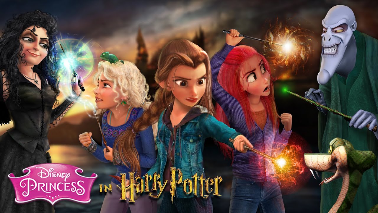 Disney Princesses in Harry Potter✨ They protect Hogwarts and become Hogwarts Legacy! | Alice Edit!