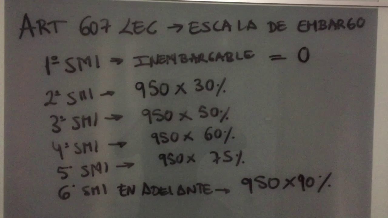 VIDEOTUTORIAL EMBARGO DE SALARIOS