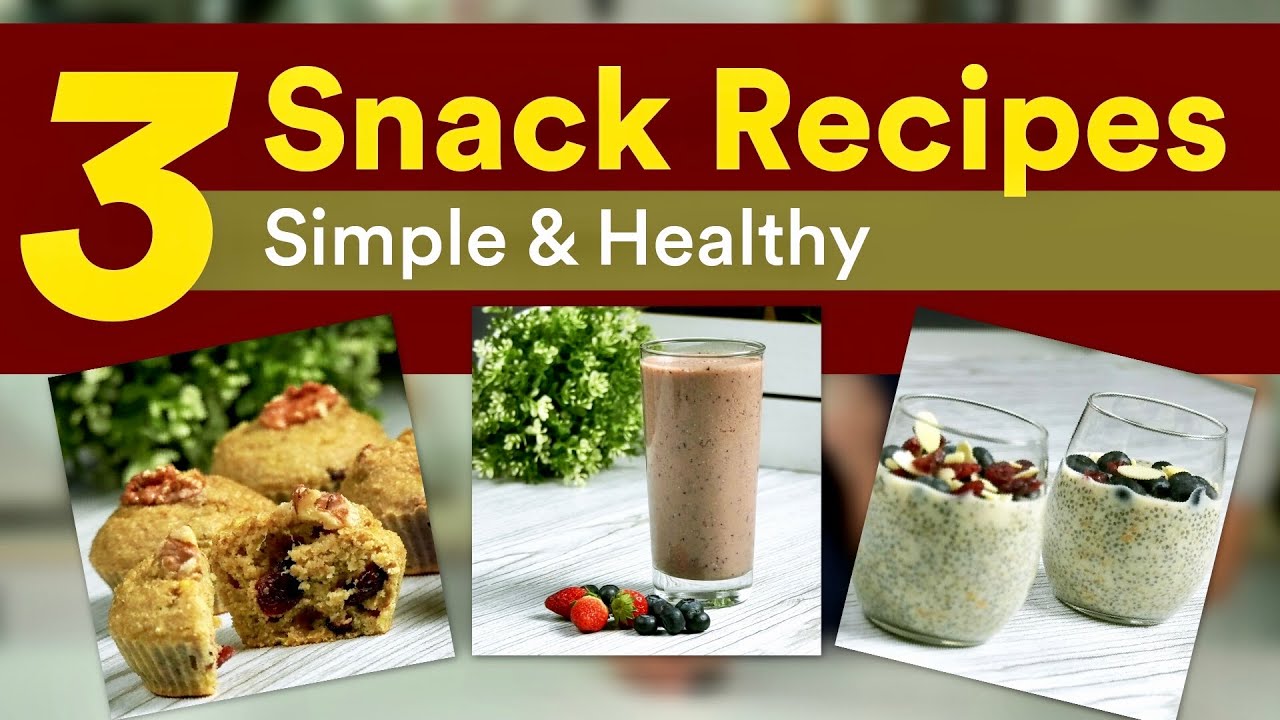 3 Healthy Snack Recipes to Try (Only 5 - 8 Ingredients Each!!) | Joanna Soh