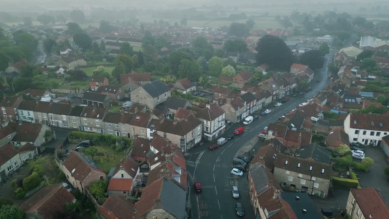 Kirkbymoorside by drone - about 5am