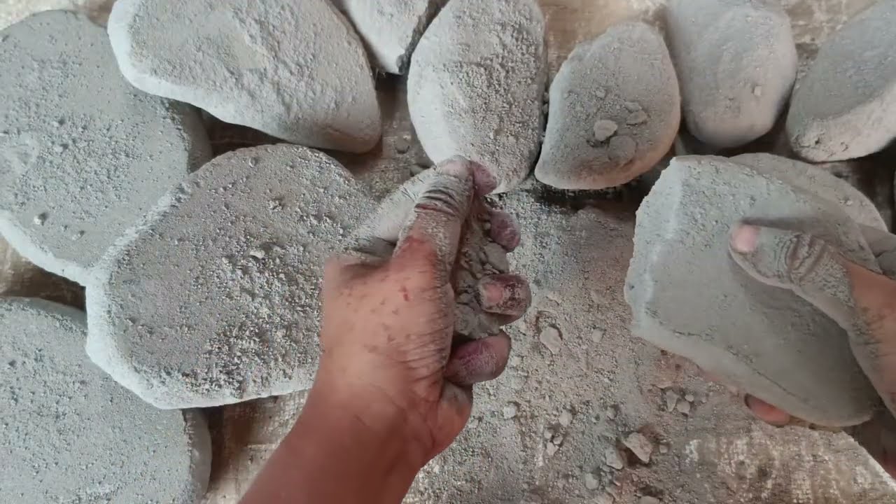 Pure cement texture crumbling video floor crumbling video 