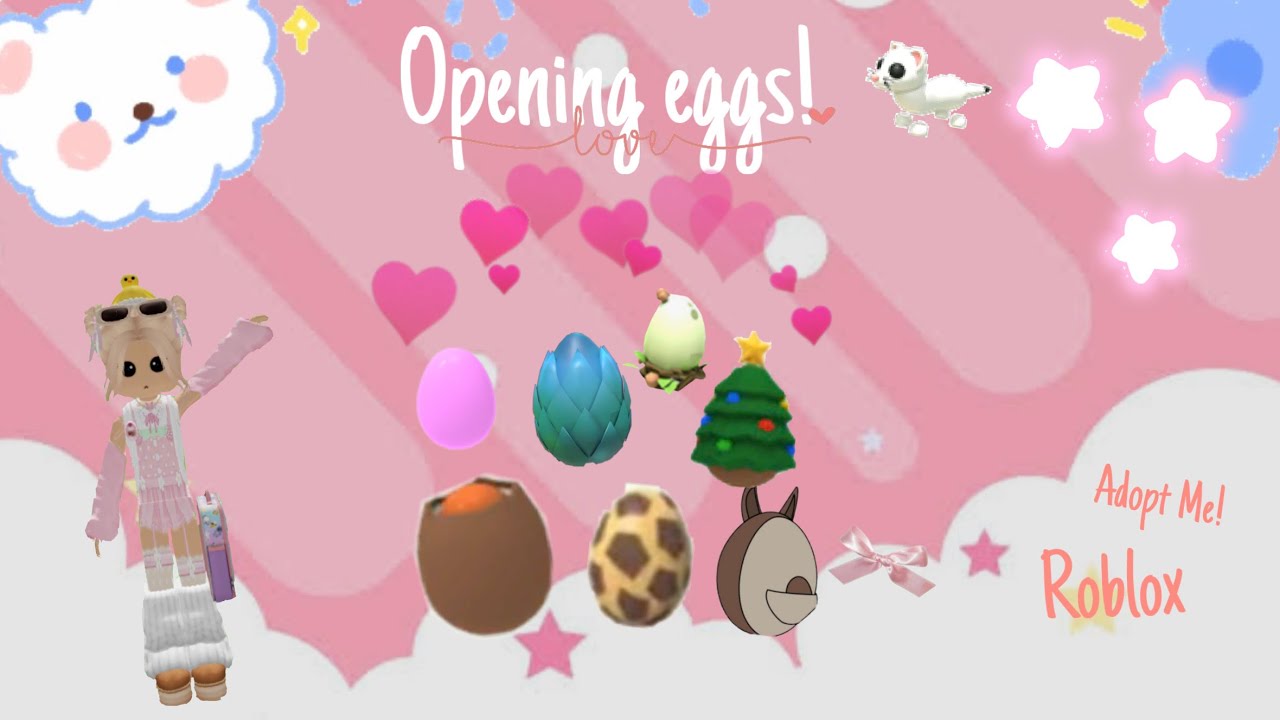 Opening eggs in adopt me! 