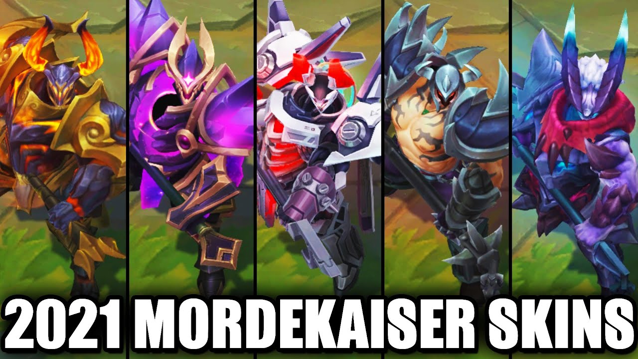 All Mordekaiser Skins Spotlight 2021 (League of Legends)