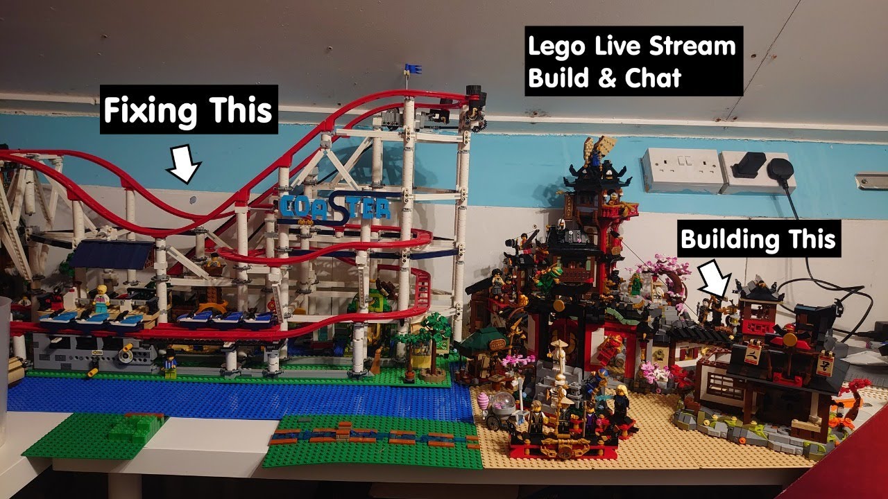 Lego Build & Talk Live Stream | Fixing The Lego Roller Coaster | Building Four Weapons Blacksmith